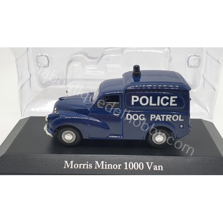 MORRIS MINOR 1000 VAN POLICE DOG PATROL ATLAS ESCALA 1:43