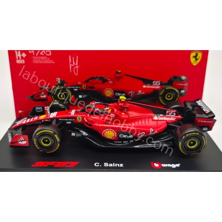 FERRARI SF-23 C. SAINZ 2023 BURAGO ESCALA 1:43