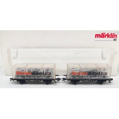 SET DE 2 VAGONES DE CARGA...