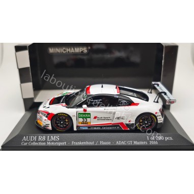 AUDI R8 LMS FRANKENHOUT - HAASE ADAC GT MASTERS 2016 MINICHAMPS ESCALA 1:43