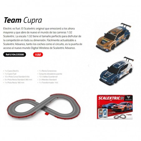 CIRCUITO TEAM CUPRA ELECTRIC VS FUEL SCALEXTRIC U10423S500