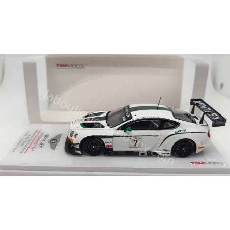 BENTLEY GT3 M-SPORT SMITH-MEYRICK-KANE BLANCPAIN GT PAUL RICARD 2014 TSM MODEL ESCALA 1:43