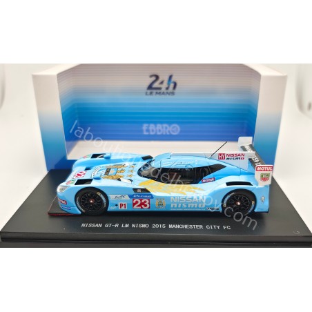 NISSAN GT-R LM NISMO MANCHESTER CITY LE MANS 2015 EBBRO ESCALA 1:43