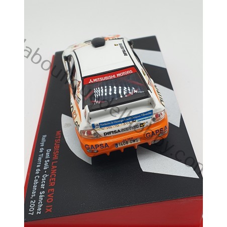 MITSUBISHI LANCER EVO IX D. SOLA RALLYE TIERRA CABANAS 2007 ALTAYA ESCALA 1:43
