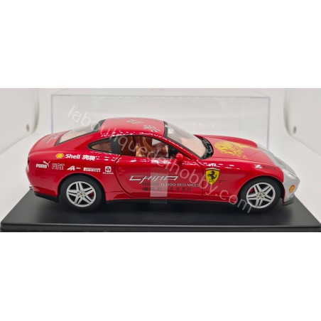 FERRARI 612 SCAGLIETTI CHINA 15000 RED MILES 2004 HACHETTE BURAGO ESCALA 1:24