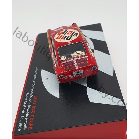 SEAT 850 COUPE J. SORNOSA "CORRECAMINOS" RALLYE COSTA DEL SOL 1969 ALTAYA ESCALA 1:43