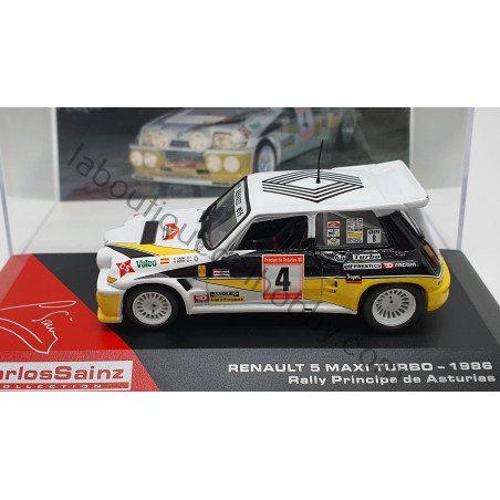 RENAULT 5 MAXI TURBO C. SAINZ RALLY PRINCIPE ASTURIAS 1986 ALTAYA ESCALA 1:43