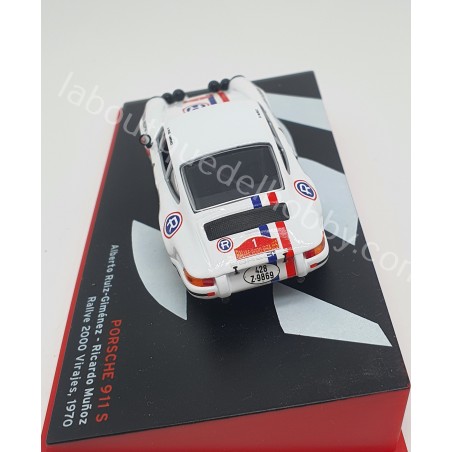PORSCHE 911 S A. RUIZ-GIMENEZ RALLYE 2000 VIRAJES 1970 ALTAYA ESCALA 1:43