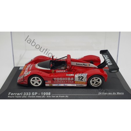 FERRARI 333 SP TAYLOR-VELEZ-VAN DE POELE LE MANS 1998 ALTAYA ESCALA 1:43