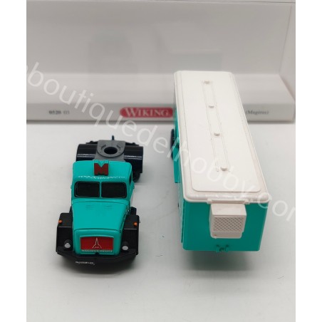 MAGIRUS KÜHLKOFFERSATTELZUG MIGROS WIKING 0520 03 ESCALA 1:87