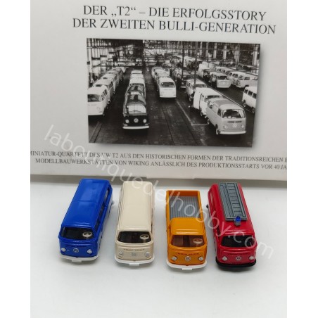 SET DE 4 VOLKSWAGEN T2 WIKING 990 53 48 ESCALA 1:87.
