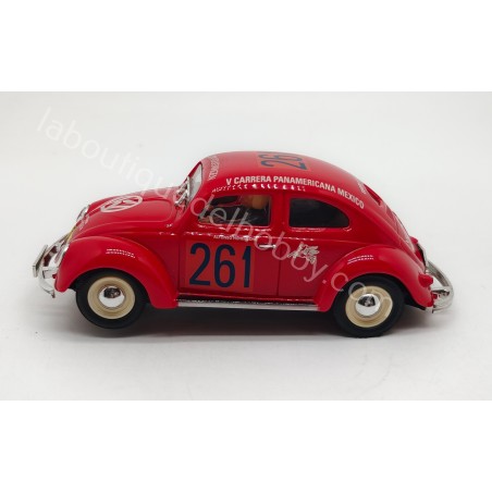 VOLKSWAGEN BEETLE PANAMERICANA 1954 PINK KAR CV020 SIN CAJA