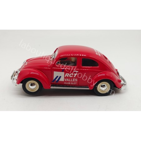 VOLKSWAGEN BEETLE RCT VALLES CAMPIONAT RALLYSLOT 2001 PINK KAR SIN CAJA