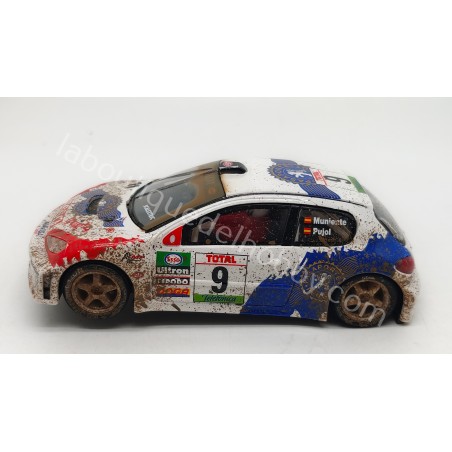 PEUGEOT 206 WRC EFECTO BARRO SCALEXTRIC 6051 SIN CAJA