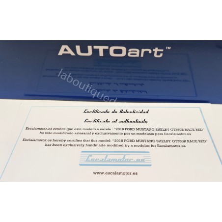 FORD SHELBY GT-350R AUTOART ESCALA 1:18