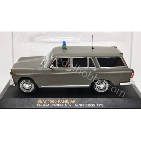 SEAT 1500 FAMILIAR POLICIA PARQUE MOVIL MINISTERIOS 1972 ALTAYA ESCALA 1:43