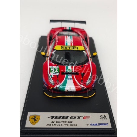 FERRARI 488 GTE TEAM AF CORSE N.52 MOLINA-FUOCO-RIGON LE MANS 2022 LOOKSMART ESCALA 1:43