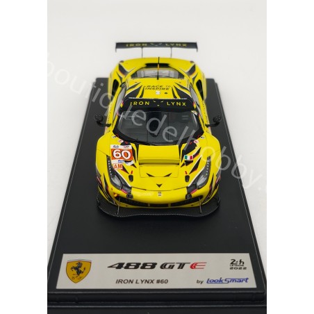 FERRARI 488 GTE IRON LYNX N.60 SCHIAVONI-BALZAN-GIAMMARIA LE MANS 2022 LOOKSMART ESCALA 1:43
