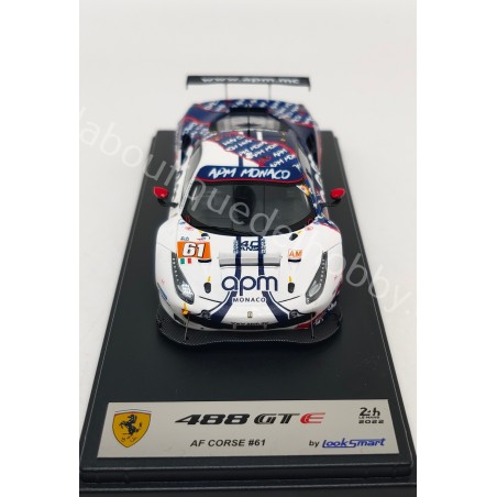 FERRARI 488 GTE AF CORSE N.61 PRETTE-GRUNEWALD-ABRIL LE MANS 2022 LOOKSMART ESCALA 1:43