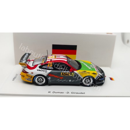 PORSCHE 911 GT3 DUMAS-GIRAUDET RGT ADAC RALLYE DEUTSCHLAND 2015 SPARK ESCALA 1:43