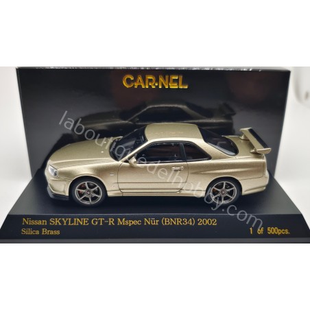 NISSAN SKYLINE GT-R (BNR34) MSPEC NÜR 2002 CAR-NEL ESCALA 1:43