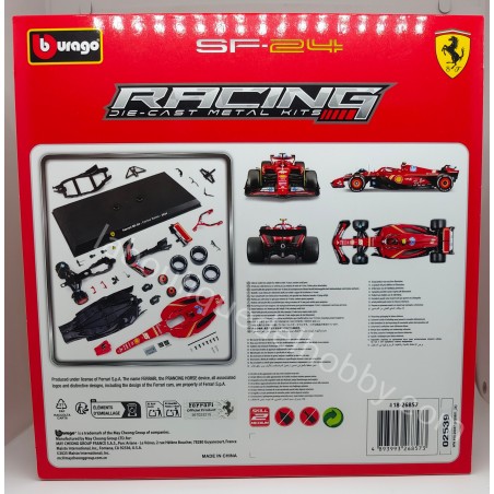 KIT DE MONTAJE FERRARI SF-24 C- SAINZ 2024 BURAGO ESCALA 1:24