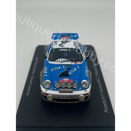 PORSCHE 911 CARRERA RS 2.7 J.P. NICOLAS RALLYE MONTE CARLO 1978 SPARK ESCALA 1:43