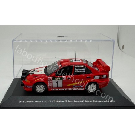MITSUBISHI LANCER EVO V T. MAKINEN RALLY AUSTRALIA 1998 WHITEBOX ESCALA 1:43