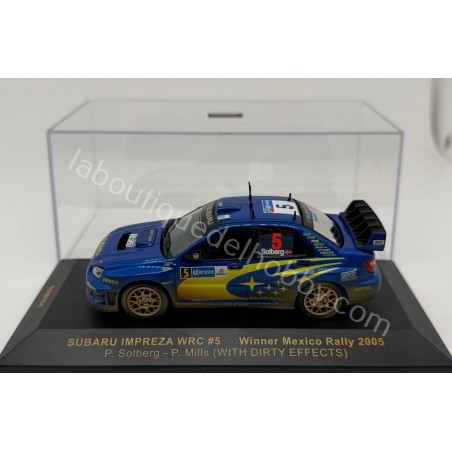 SUBARU IMPREZA WRC P. SOLBERG RALLY MEXICO 2005 IXO ESCALA 1:43