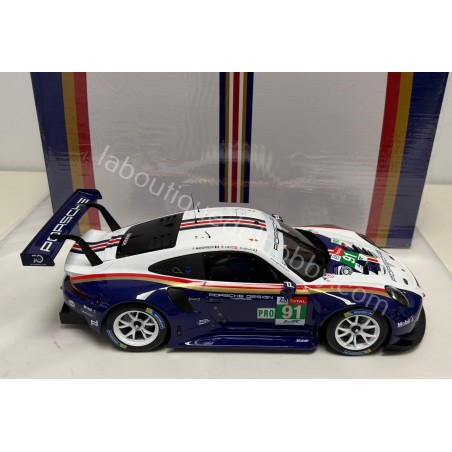 PORSCHE 911 991 RSR GT TEAM LIETZ-BRUNI-MAKOWIECKI LE MANS 2018 IXO ESCALA 1:12