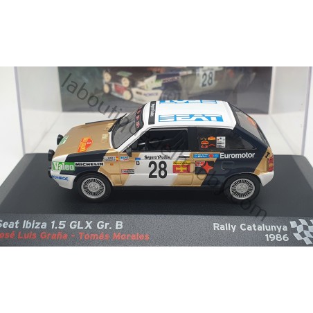SEAT IBIZA 1.5 GLX GR.B J.L. GRAÑA RALLY CATALUNYA 1986 ALTAYA ESCALA 1:43