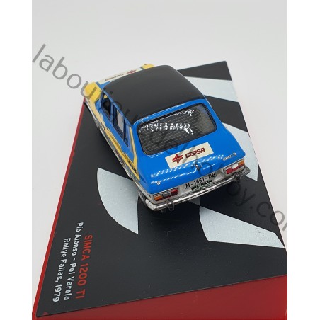 SIMCA 1200 TI P. ALONSO RALLYE FALLAS 1979 ALTAYA ESCALA 1:43