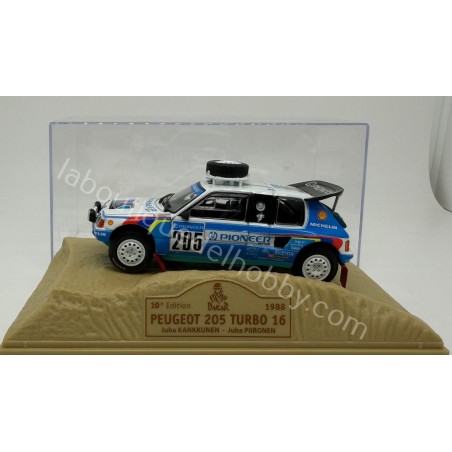 PEUGEOT 205 TURBO 16 J. KANKKUNEN DAKAR 1988 NOREV ESCALA 1:43