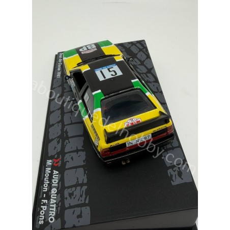 AUDI QUATTRO M. MOUTON TOUR DE CORSE 1981 ALTAYA ESCALA 1:43