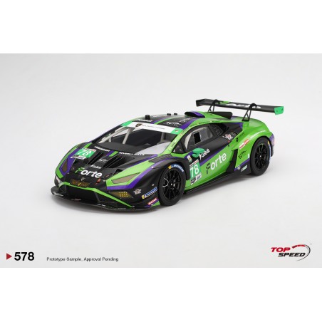 LAMBORGHINI HURACAN GT3 EVO2 FORTE RACING DAYTONA 2024 TOP SPEED ESCALA 1:18
