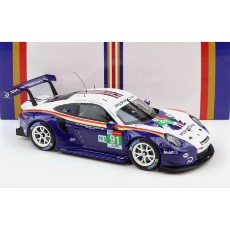 PORSCHE 911 991 RSR GT TEAM LIETZ-BRUNI-MAKOWIECKI LE MANS 2018 IXO ESCALA 1:12