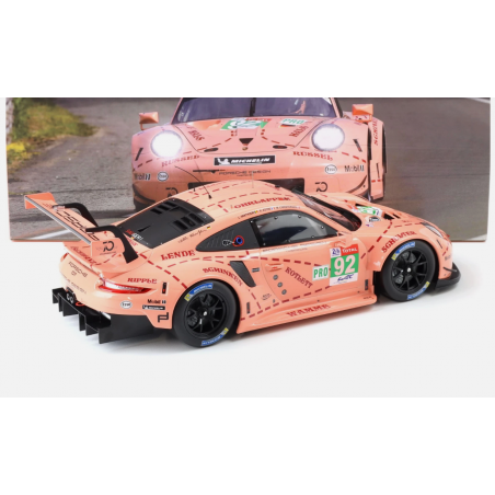 PORSCHE 911 991 RSR CHRISTENSEN-ESTRE-VANTHOOR LE MANS 2018 IXO ESCALA 1:12