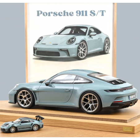 PORSCHE 911 S/T MEISSENBLUE 2023 NOREV ESCALA 1:12