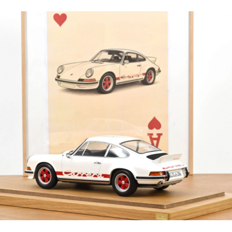 PORSCHE 911 CARRERA RS 2.7 GRAND PRIX WHITE AND RED 1972 NOREV ESCALA 1:12