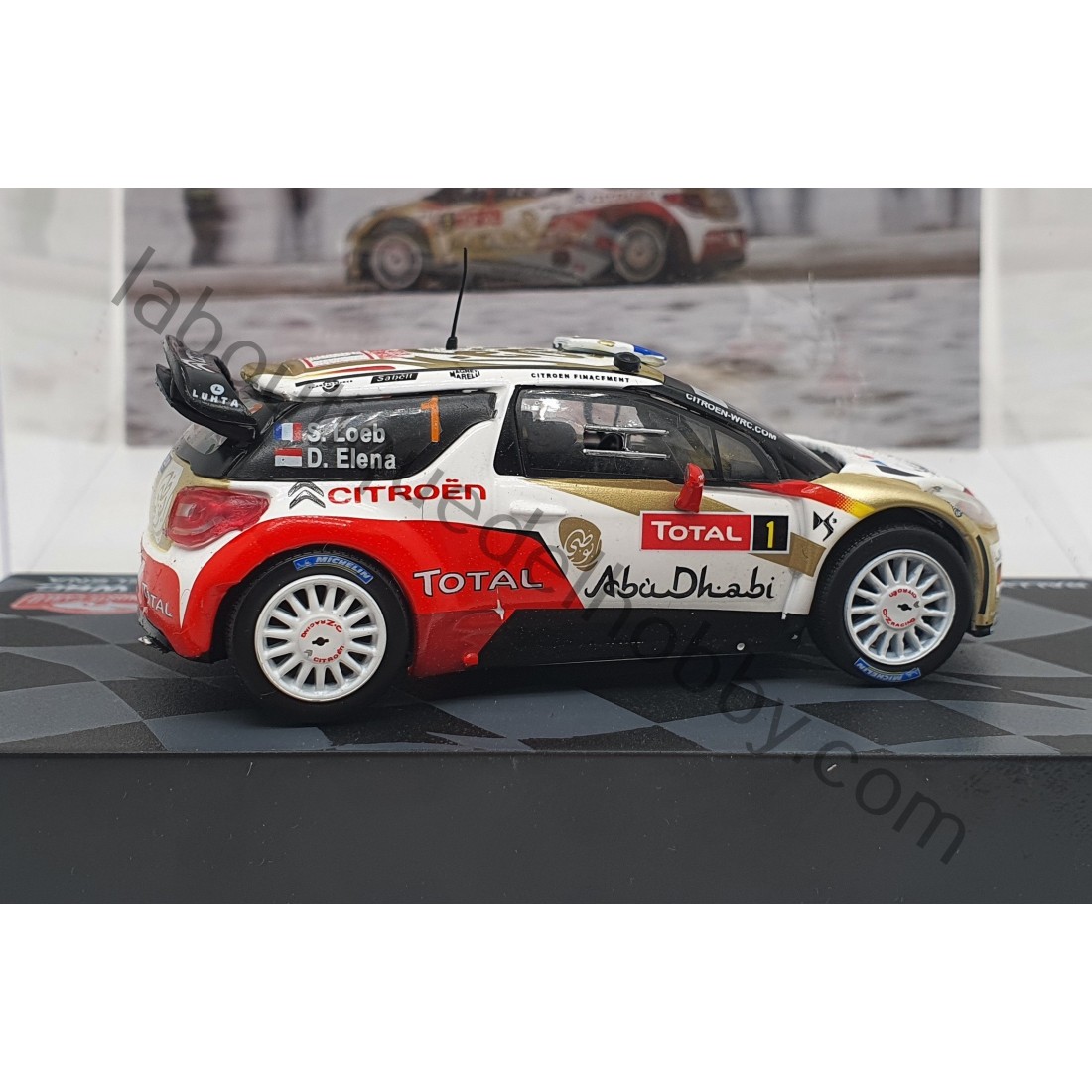 Ixo 1/43 Citroen DS 3 R3 A.CRUGNOLA M.FERRARA Rallye Monte Carlo 2013