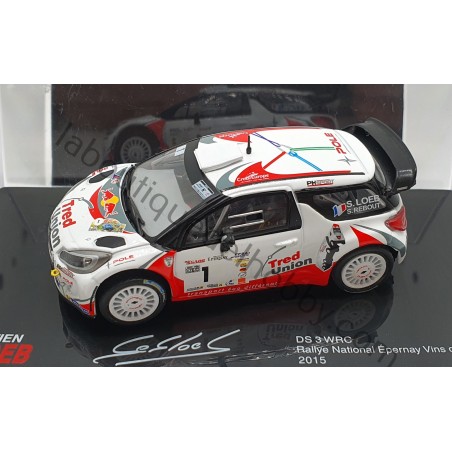 CITROEN DS 3 WRC S. LOEB RALLYE NATIONAL EPERNAY VINS CHAMPAGNE 2015 ALTAYA ESCALA 1:43