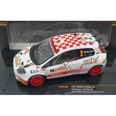 FIAT PUNTO S2000 G. BASSO 5TH RALLY MONTE CARLO 2009 IXO ESCALA 1:43